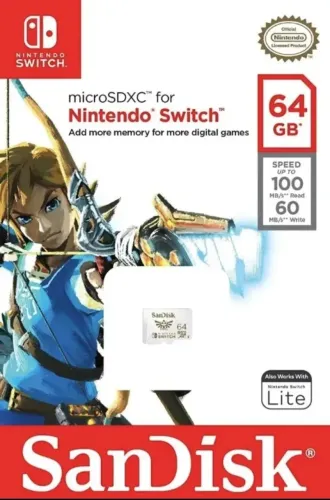 Micro SD Nintendo Switch Zelda 64gb TROCO