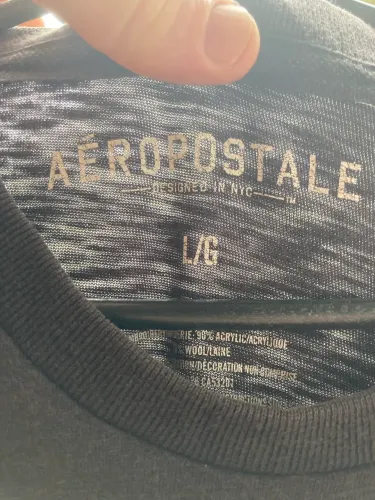 Camiseta Aéropostale Original - Azul Marinho Estonada - Tamanho G