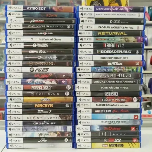 Top seleção de games seminovos Playstation 5