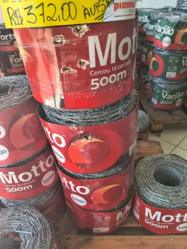 Rolo Arame Farpado Belgo Fortte - 250 e 500 metros.