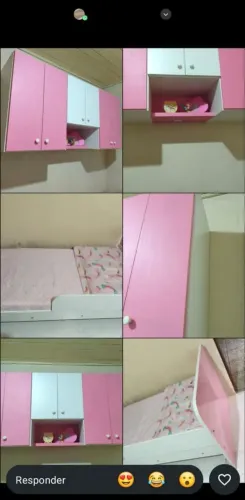 Armário e cama infantil.