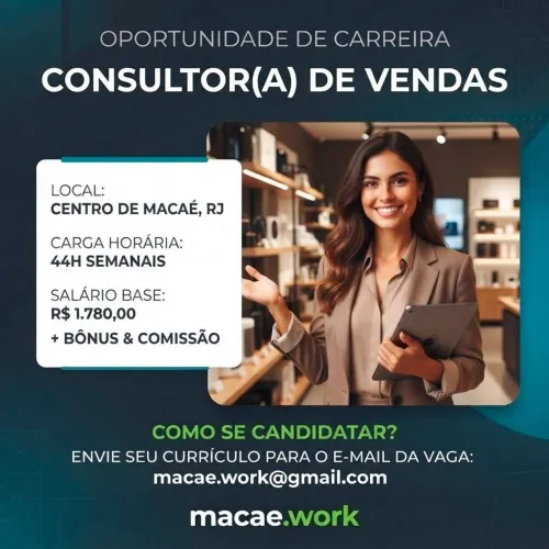 Consultor(a) de Vendas - Loja de Alto Padrão