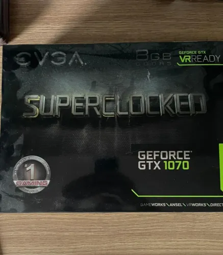 Placa De Vídeo Evga Nvidia Gtx 1070 8gb Gddr5 Sc Gaming (Usado)