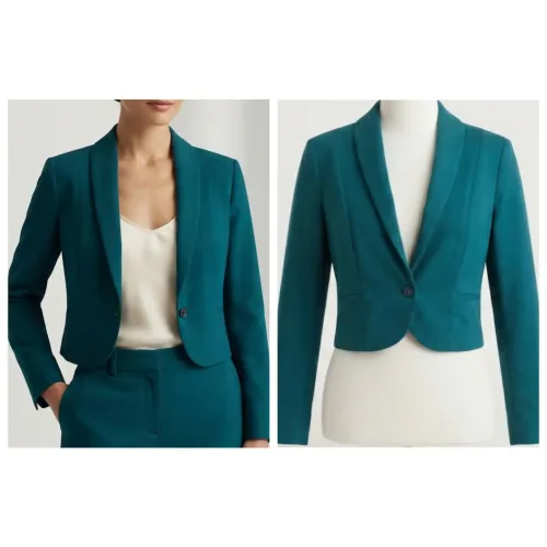 Blazer na altura cintura - M