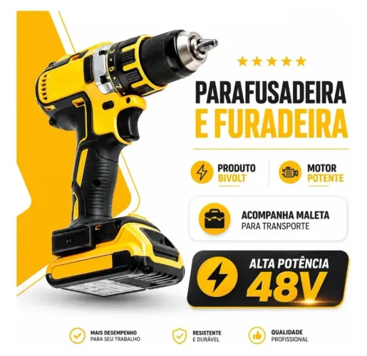 Parafusadeira furadeira compacta