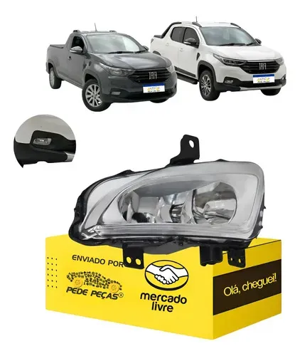 Farol Milha Cibie Auxiliar Strada 2021 2022 2023 24 2025 L.d Cristal
