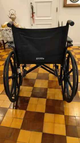 Cadeira de rodas plus 130kg elevação de pernas