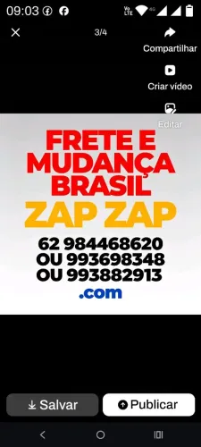 CAMINHÃO BAÚ  serviço 