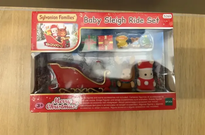 Sylvanian Families Baby Sleigh Ride Set, Novo, Raro