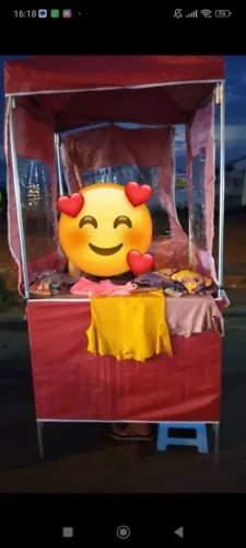 Barraca,usada apenas 1 vez.     Faço até 450,00