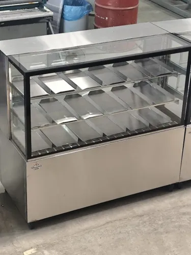 Vitrine Ambiente Inox 1800mm para Exposição de Produtos Secos