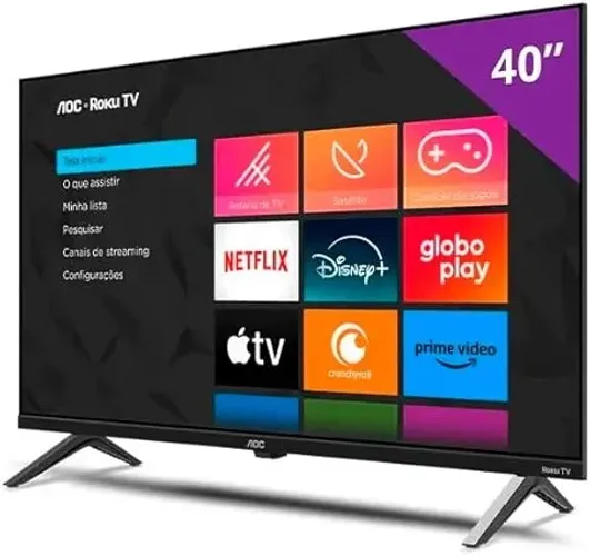 Smart TV AOC 40" 40S5045/78G Roku TV DLED Full HD