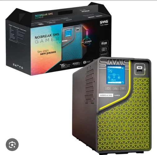 NOBREAK SMS GAMER 2000VA RGB - ALTA PERFORMANCE