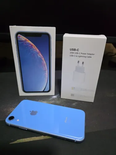 iPhone XR 128GB Azul | Impecável | Nota Fiscal + Carregador Novo