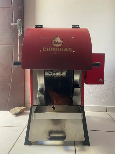 Churrasqueira Rimaq 360 + refrigeradora 2p frente verso metalfrio