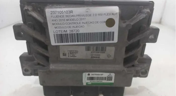 Módulo De Injeção Renault Fluence 2.0 Privilege 2016