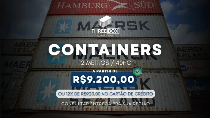 CONTAINER | CONTÊINER 40HC 12 Metros