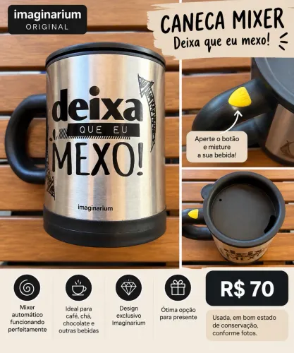 Caneca Mixer Imaginarium - ?Deixa que eu mexo!?
