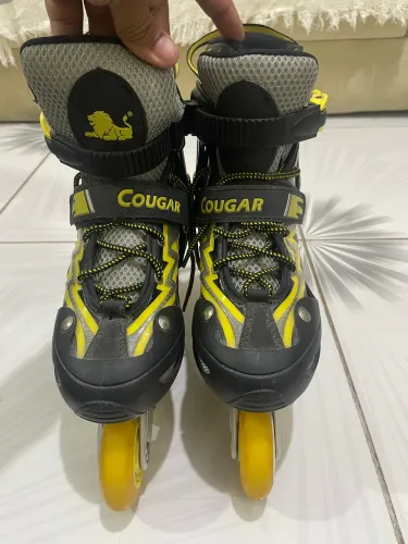 Patins cougar amarelo 