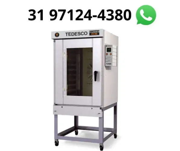 Forno Turbo Elétrico 8 Esteiras Tedesco