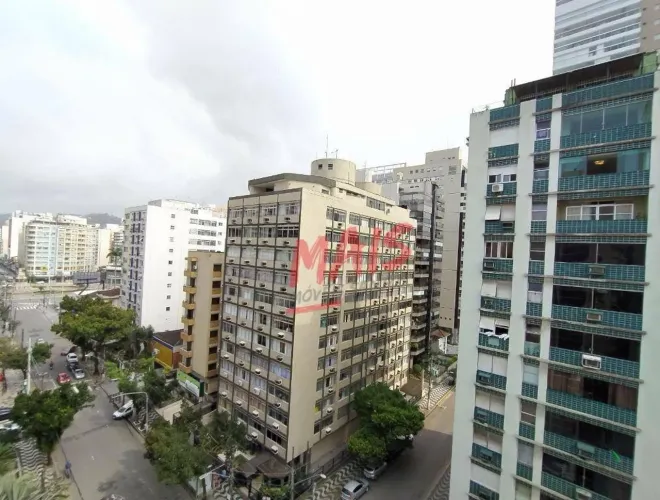 Apartamento próximo praia do Gonzaga, 1 quarto, 55 m² - Santos/SP