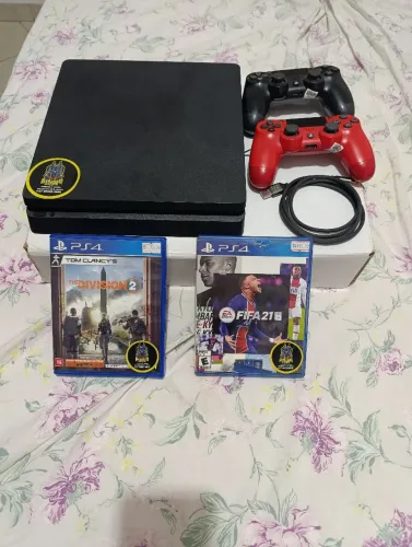 PS4 Slim 500 GB - 1.100 - Não abaixo Valor...