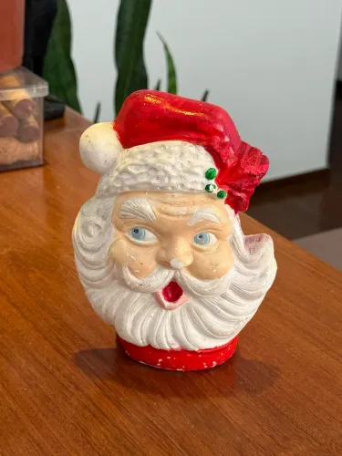 porta guardanapo papai noel gesso