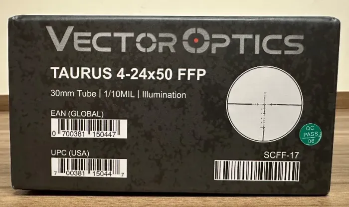 Luneta Vector Optics Taurus 04-25x50 FFP 