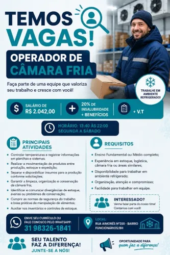 Operador de Câmara Fria