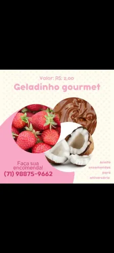 Trabalhar com geladinho gourmet 