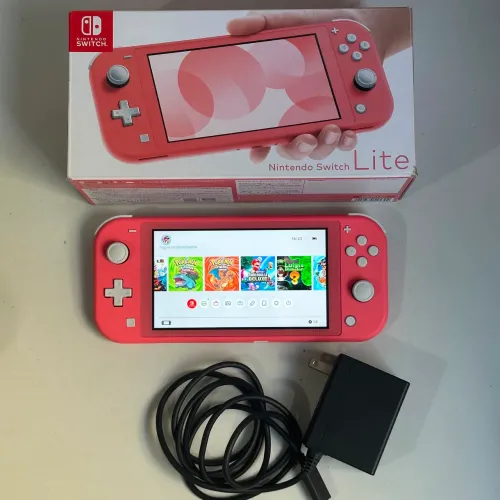 Nintendo Switch Lite Coral Desbloqueado 128gb