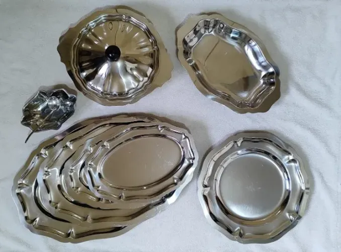 Baixela Inox - Marca Wolf - 8 peças