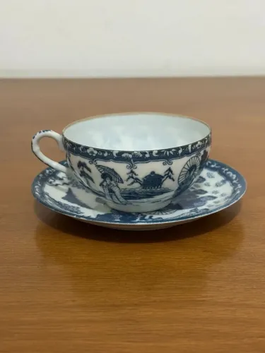 Porcelana colecionável vintage casca de ovo japonesa litofania 