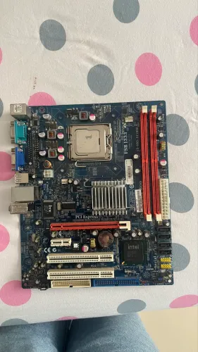placa mãe + processador 