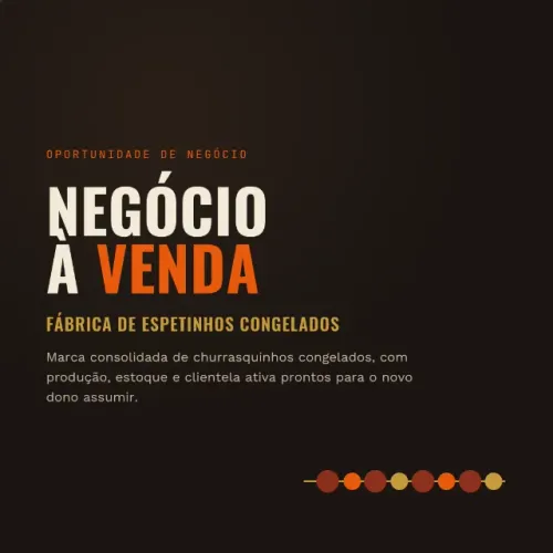 Fábrica de Espetinhos / Churrasquinhos Congelados