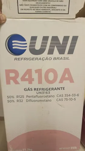 Gás refrigerante R410A UNI 