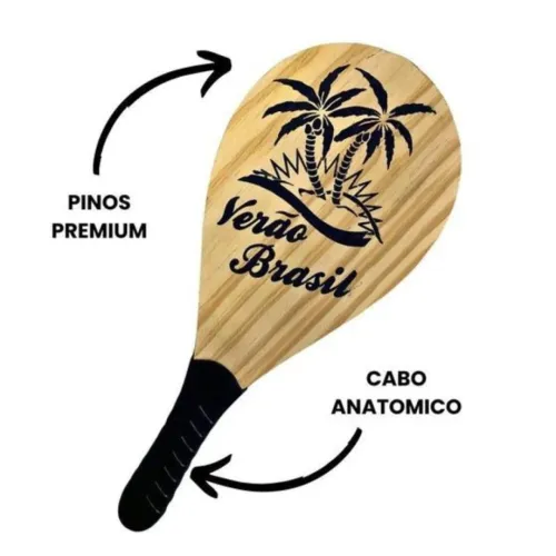 Raquete de Frescobol com Bolinha 