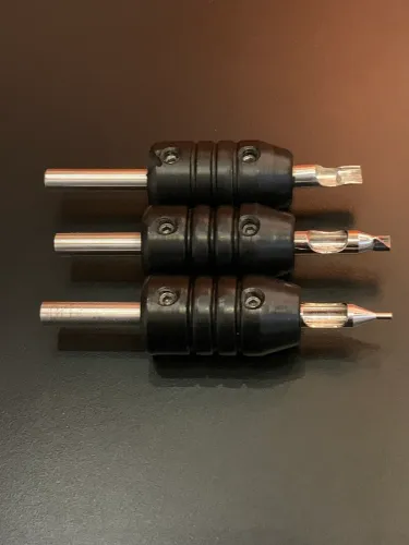 3 Ponteiras inox com grip 30 mm