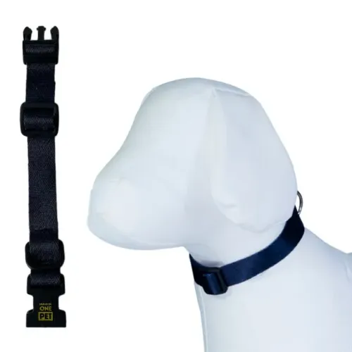 Coleira Number One Pet Deep Blue Cachorro Ajustável Tamanho PP