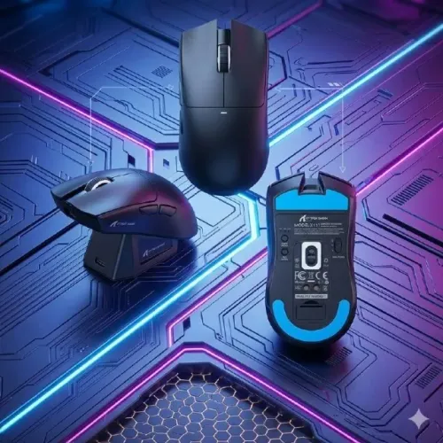 (LACRADO) - Mouse Attack Shark X11 - Tri Mode com dock de carregamento
