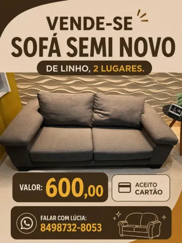 Vende-se Sofá Semi Novo