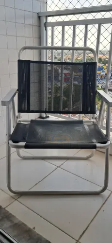 Cadeira de Praia Mor Oversize Alumínio (Reforçada - Suporta 140kg)
