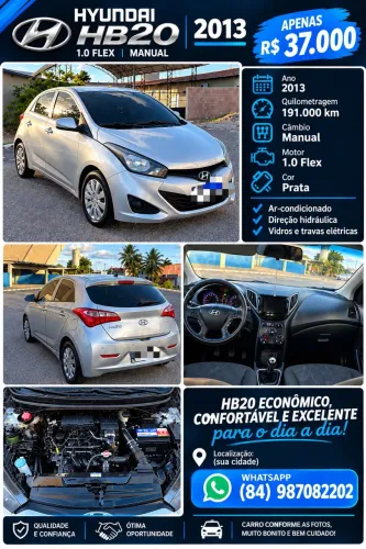 Hyundai HB20 Comf./c.plus/c.style 1.0 Flex 12V 2013
