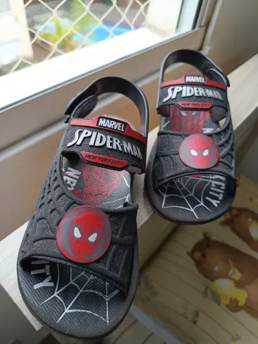 Sandália Papete Grendene Homem Aranha número 30