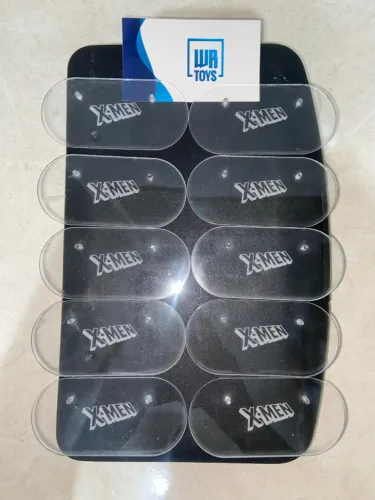 Lote de 10 bases com o logo X-Men marvel legends