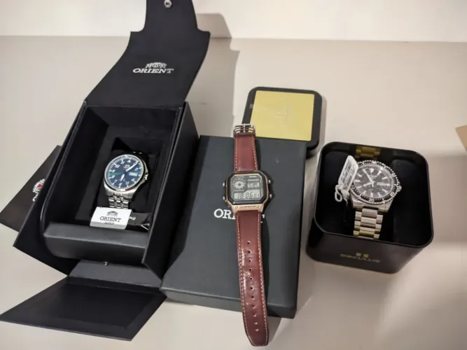 Kit com 3 relógios