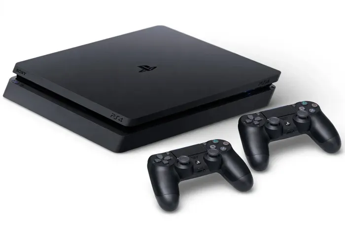 PS4 Slim 1TB - 2 Controles Originais + 5 Jogos + Base Carregamento + Cabos Originais