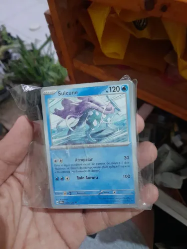 Deck pokemon Suicune 50 cartas + 2 dados dano
