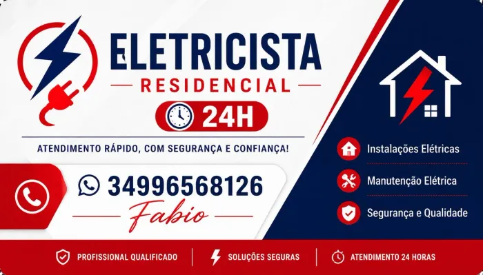 Eletricista  residencial 24h 