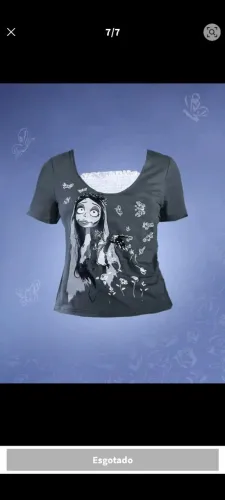 Blusa A Noiva Cadáver Corpse Bride Romwe Shein (Nova) Tamanho G